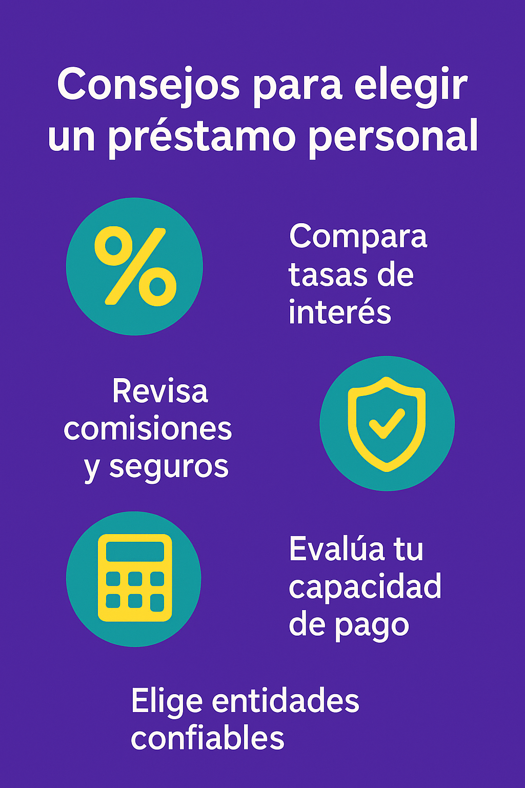 Consejos para elegir un préstamo personal