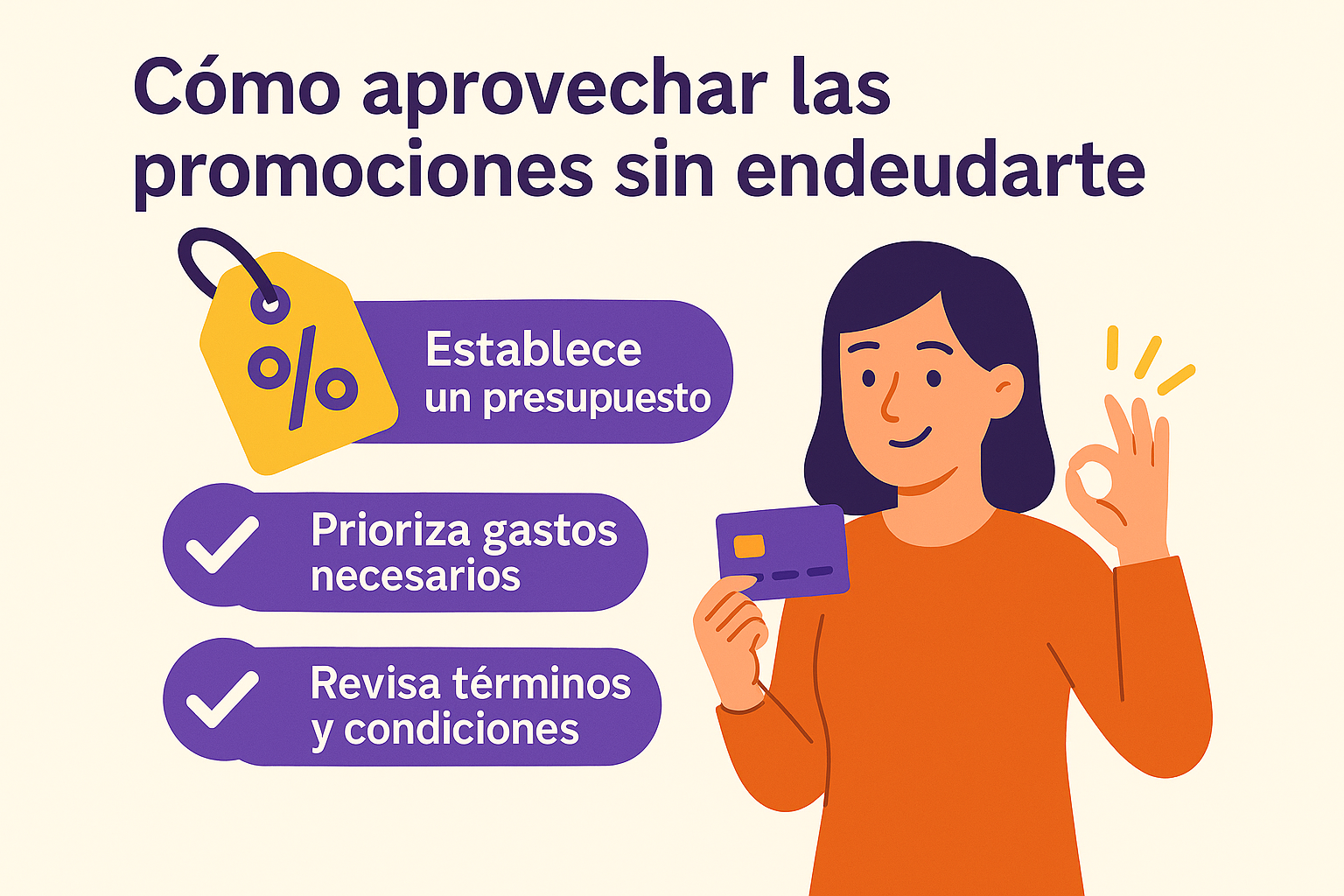 Cómo aprovechar promociones sin endeudarte